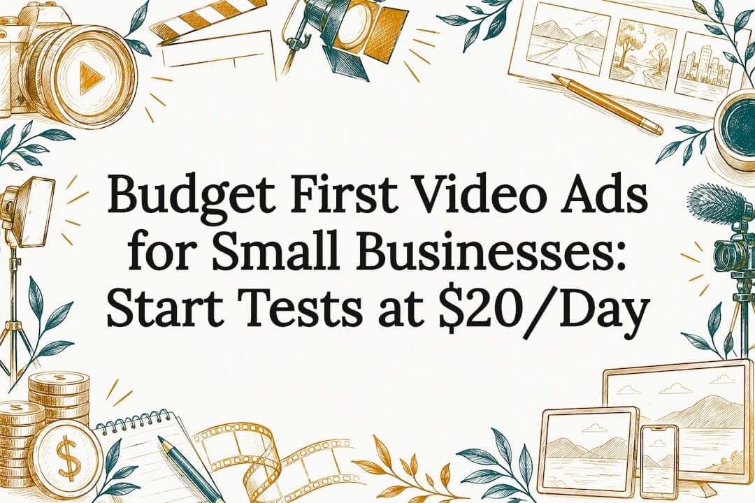 Budget First Video Ads for Small Businesses: Start Tests at $20/Day